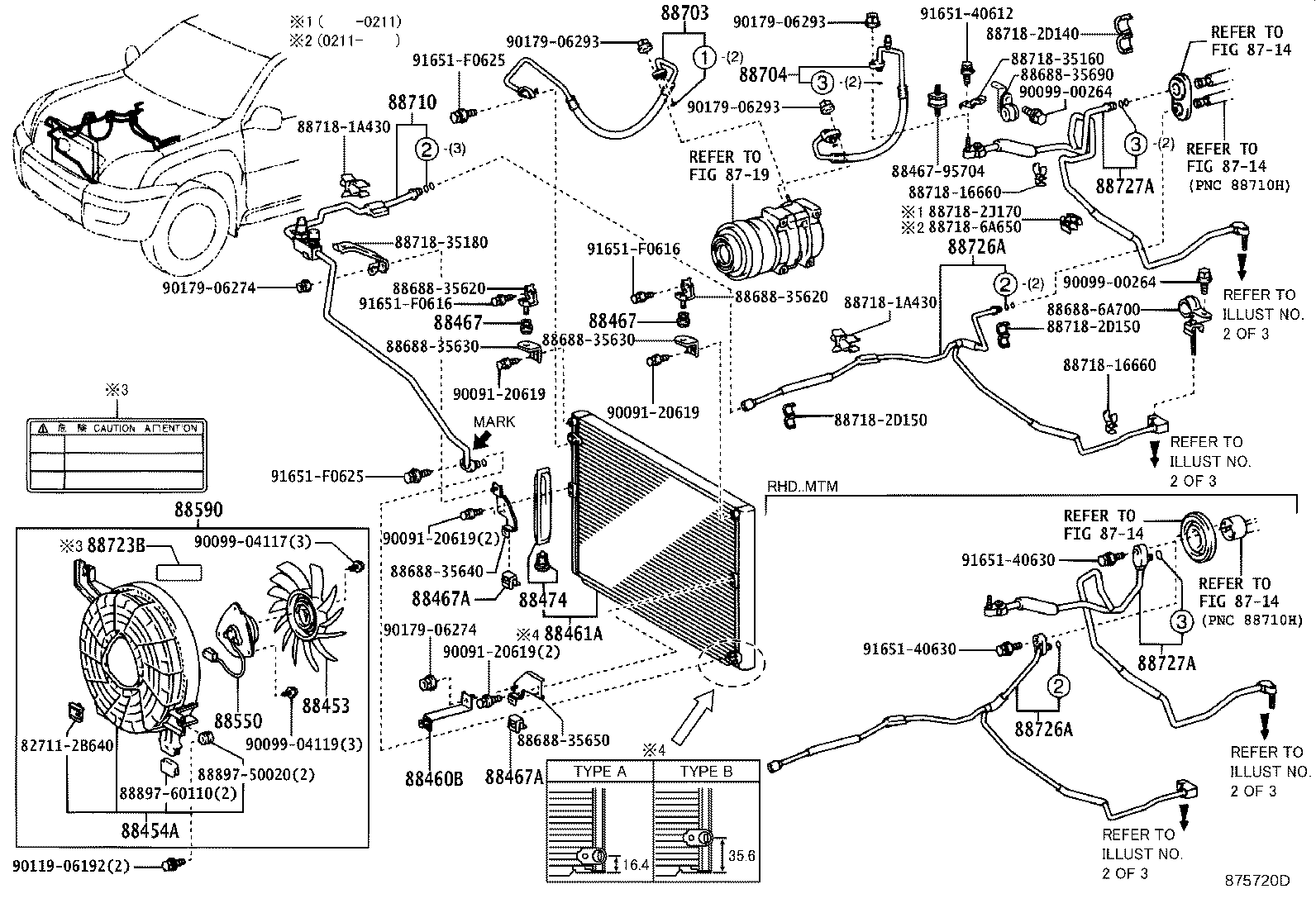 88460-60360 CORE, COOLER CONDENSER product image