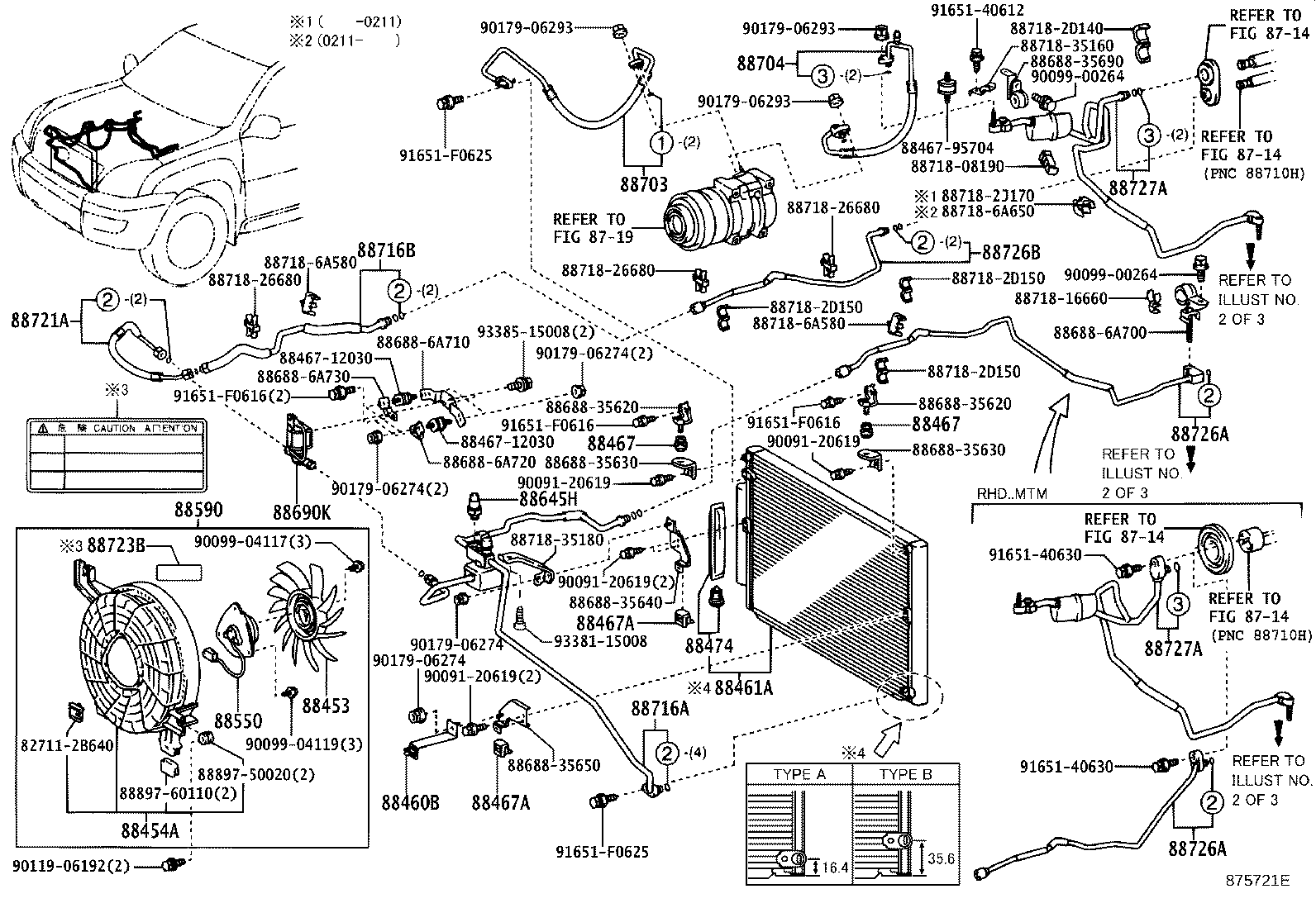 88460-60360 CORE, COOLER CONDENSER product image