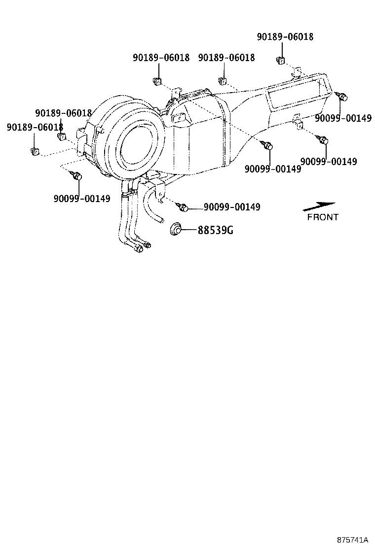 88605-35360 HARNESS SUB-ASSY, COOLER WIRING, NO.1 product image
