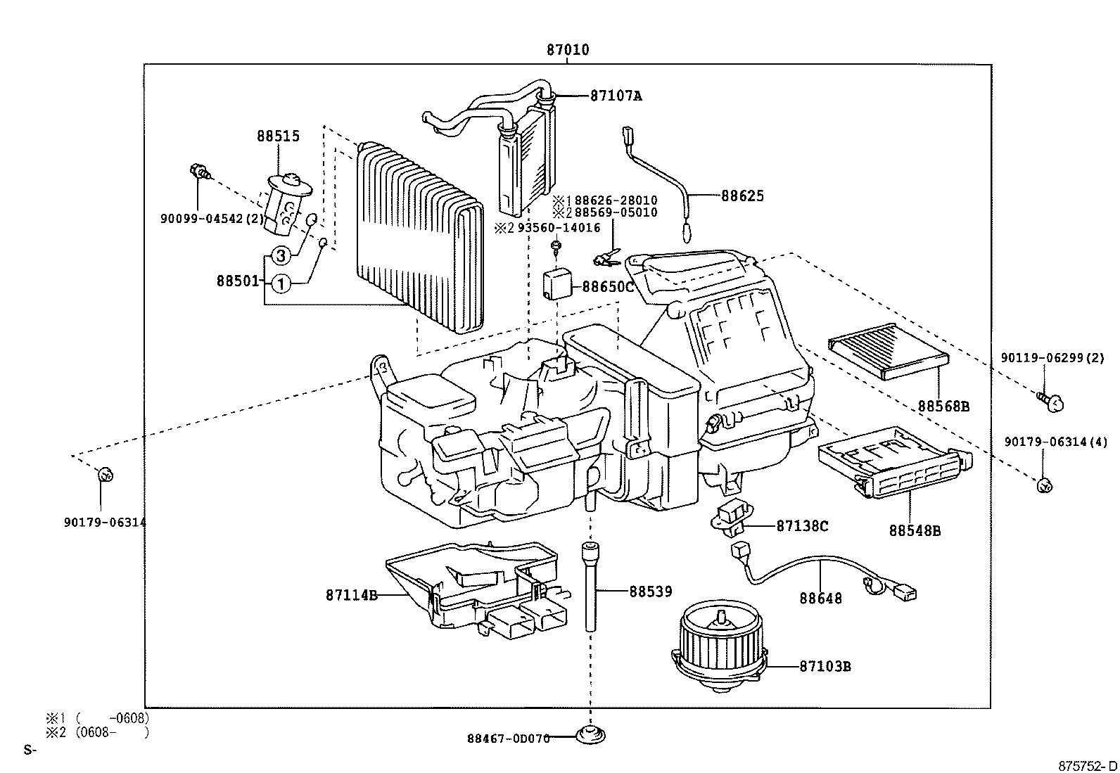 88515-0D030 VALVE, COOLER EXPANSION product image