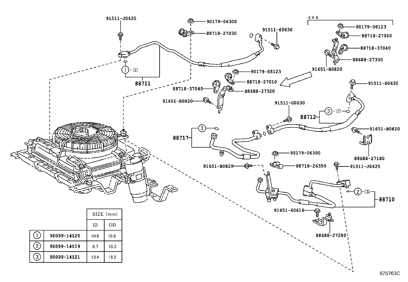 88461-27030 CORE, COOLER CONDENSER product image