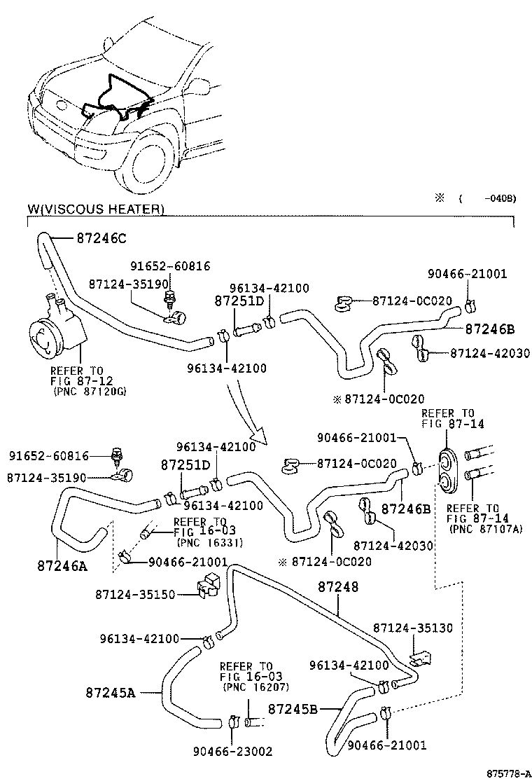 87245-6A860 HOSE, HEATER WATER, OUTLET A product image
