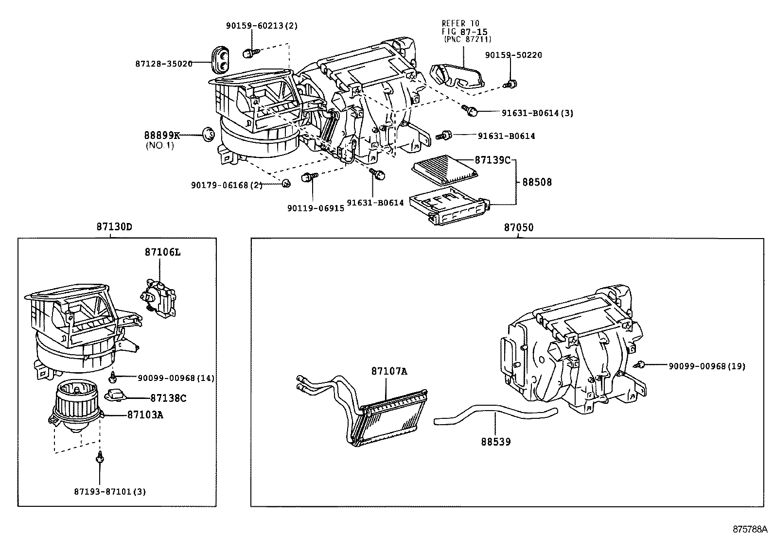 87103-60360 MOTOR SUB-ASSY, COOLING UNIT, W/FAN product image