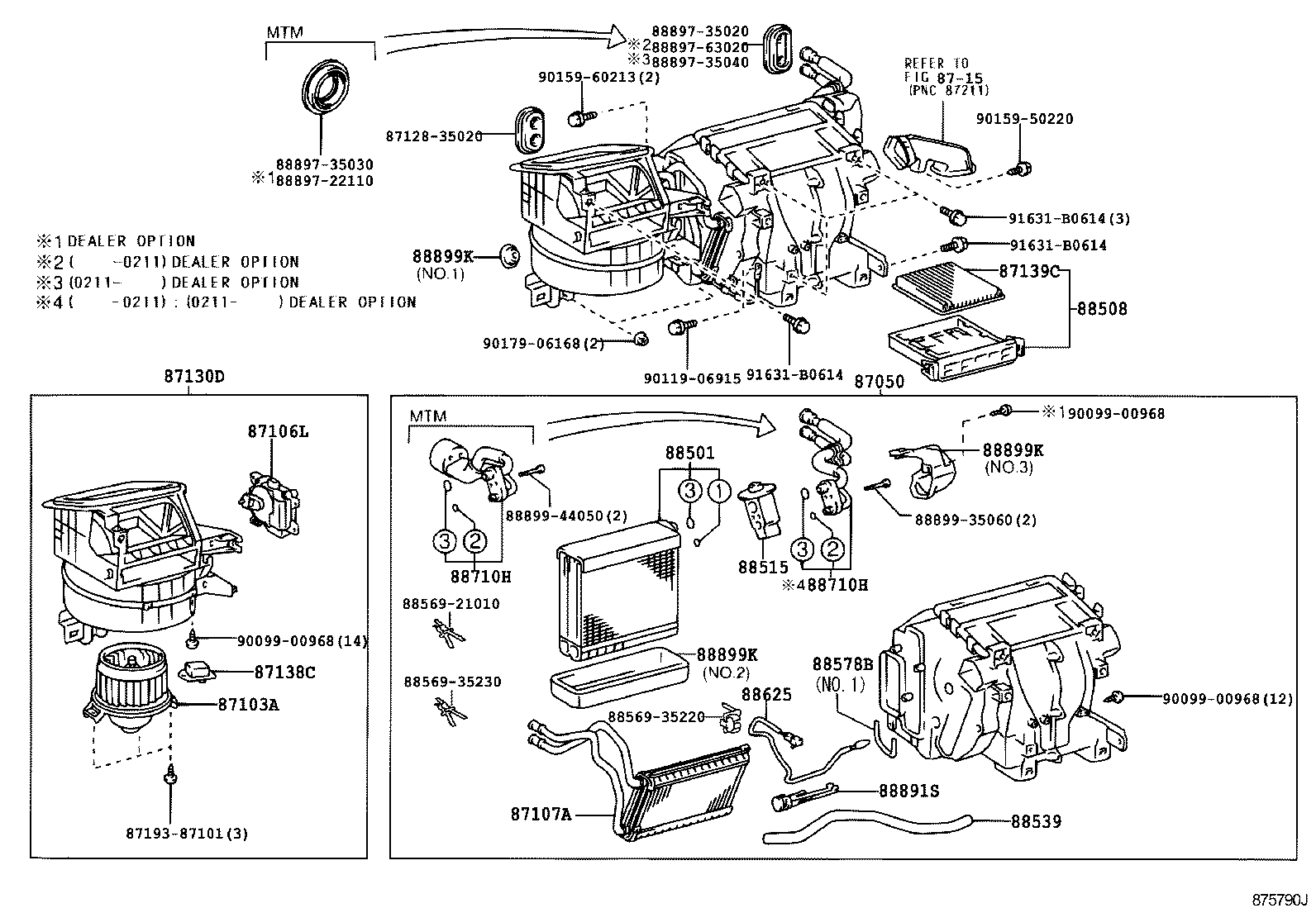 87103-60360 MOTOR SUB-ASSY, COOLING UNIT, W/FAN product image