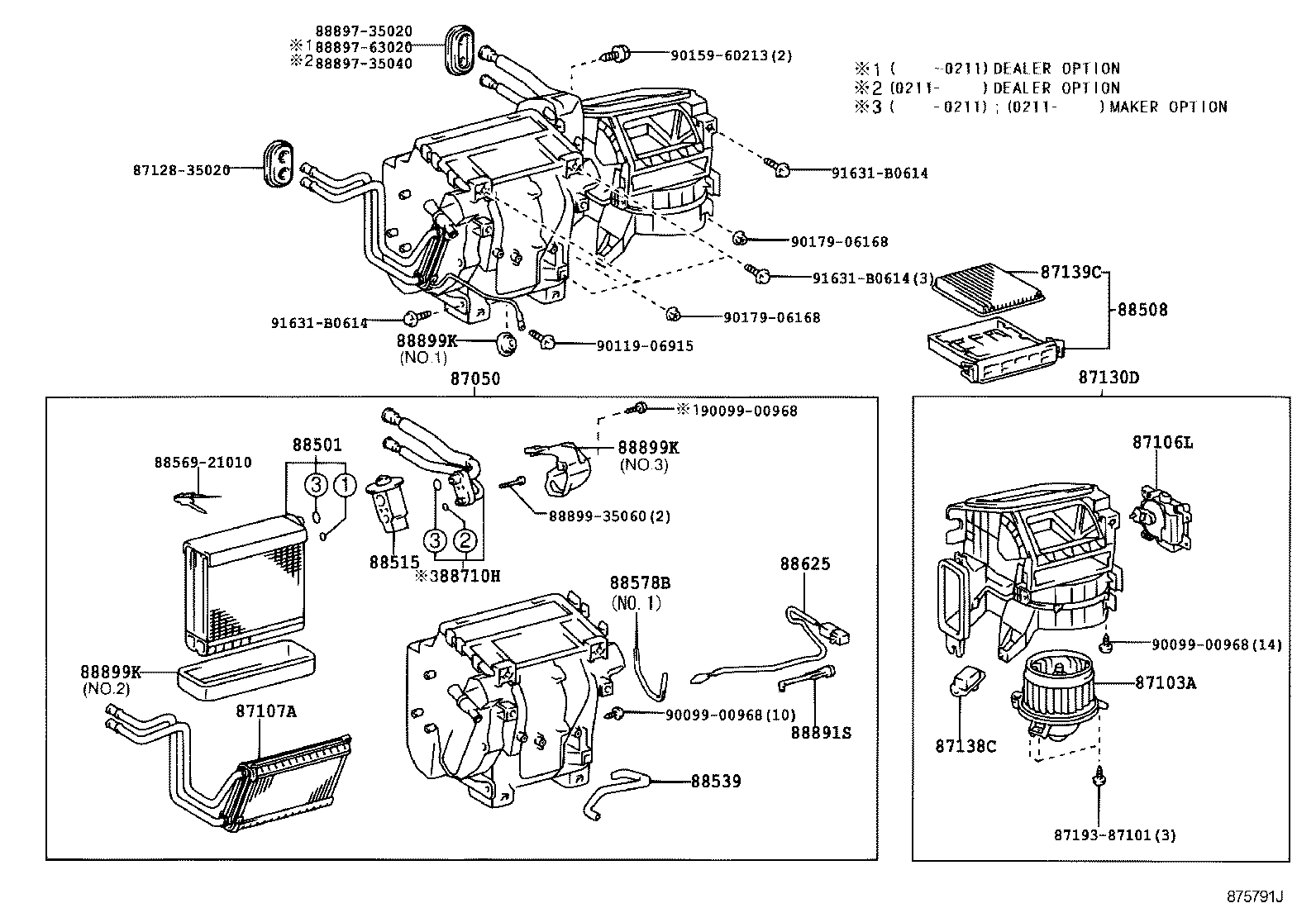 87103-60360 MOTOR SUB-ASSY, COOLING UNIT, W/FAN product image