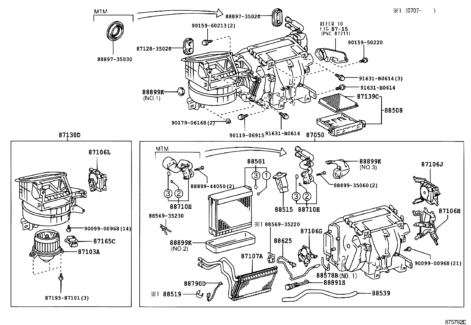 87103-60360 MOTOR SUB-ASSY, COOLING UNIT, W/FAN product image
