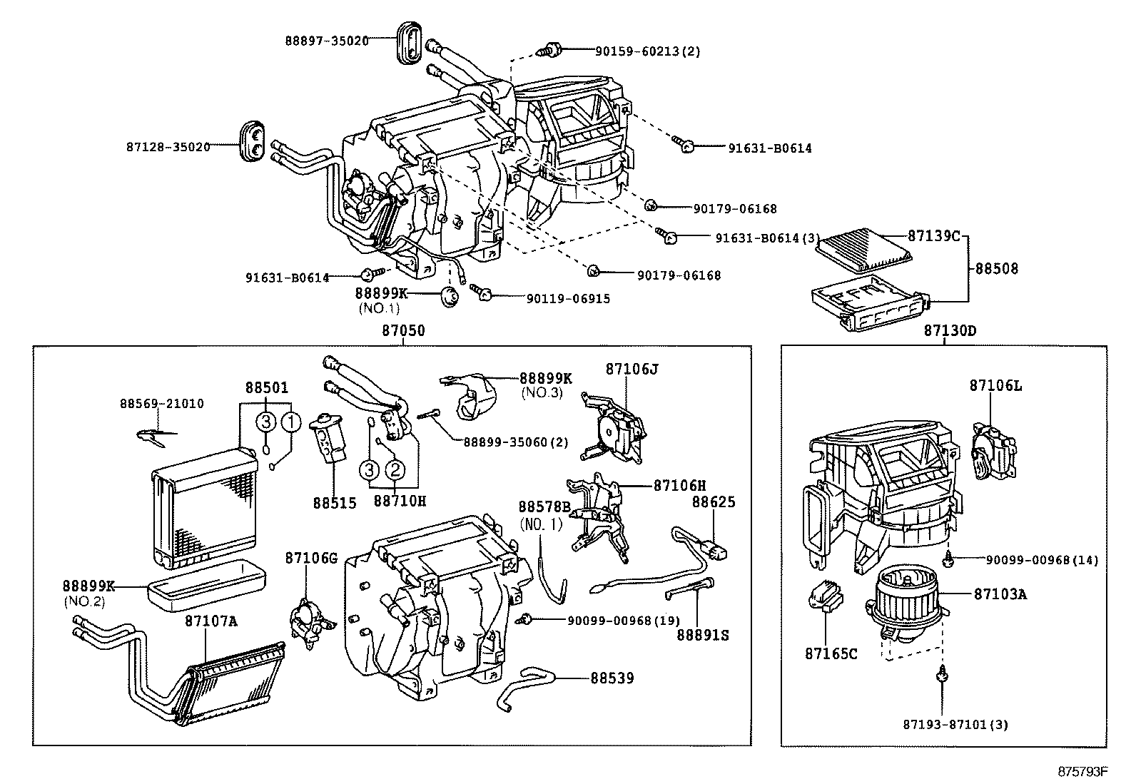 87103-60360 MOTOR SUB-ASSY, COOLING UNIT, W/FAN product image