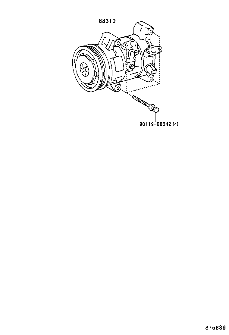 88440-42011 PULLEY ASSY, IDLE product image