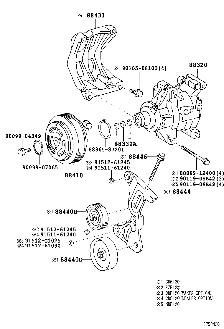 88410-13010 CLUTCH ASSY, MAGNET product image