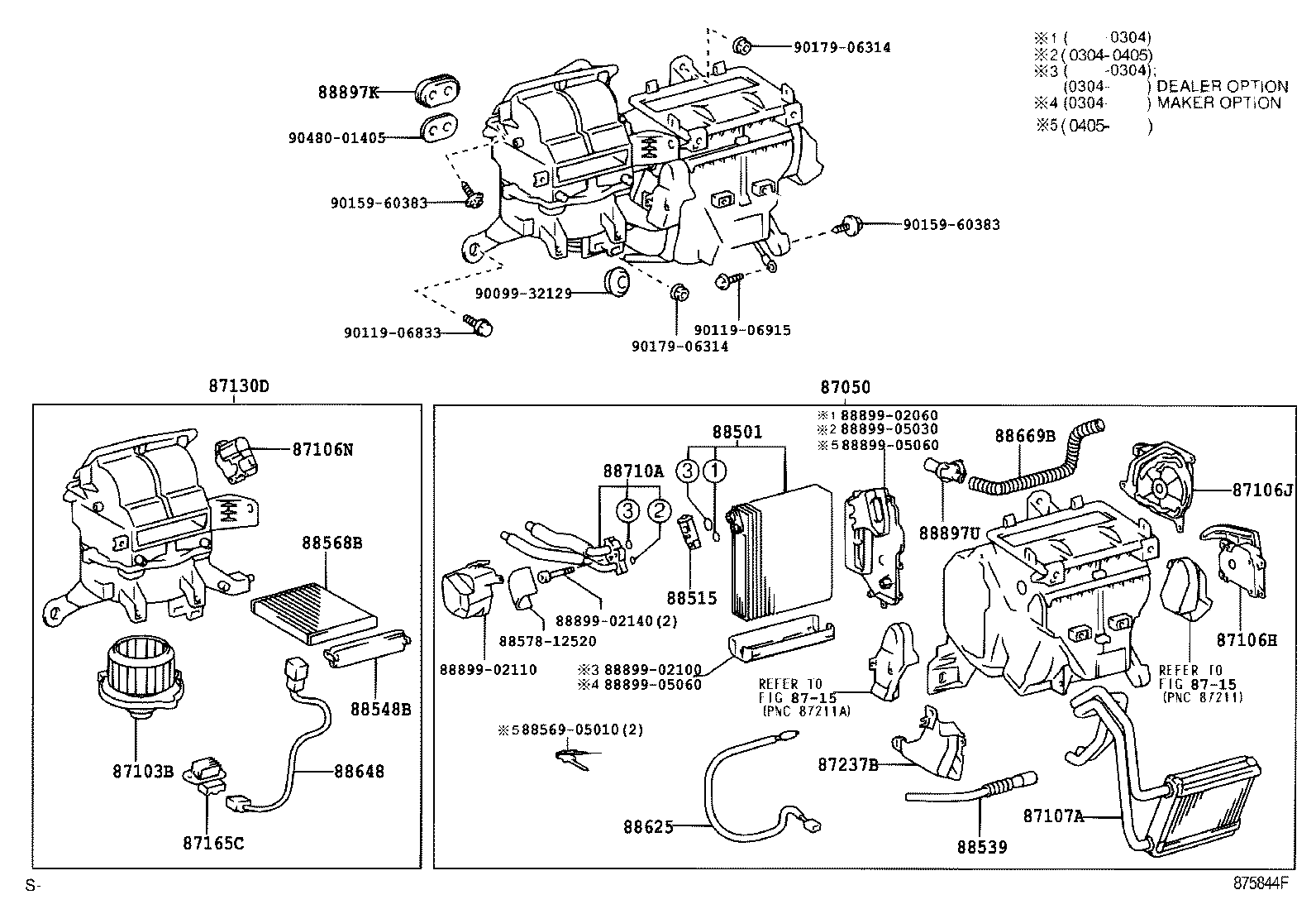 87107-02110 UNIT SUB-ASSY, HEATER RADIATOR product image