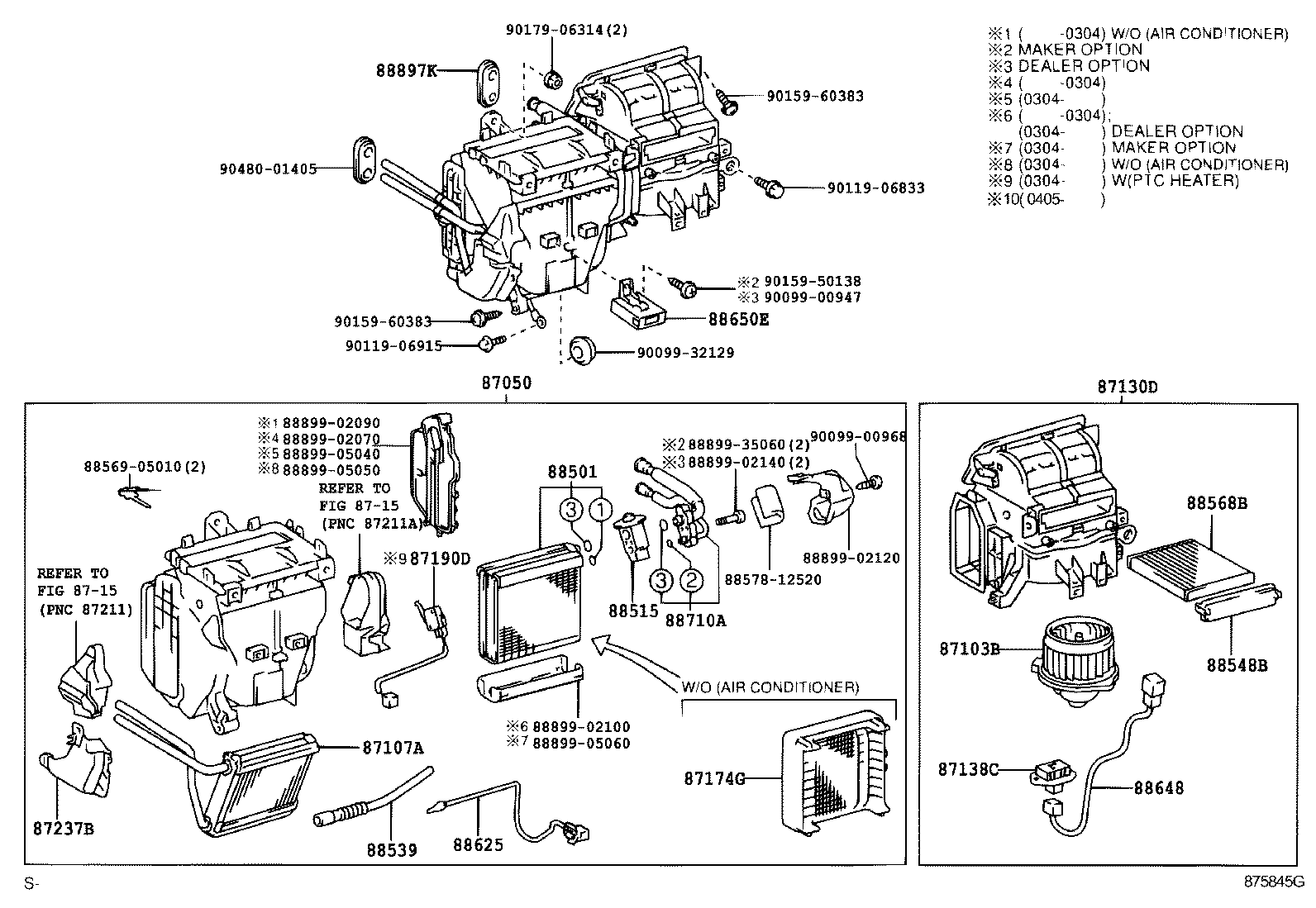 87107-02110 UNIT SUB-ASSY, HEATER RADIATOR product image