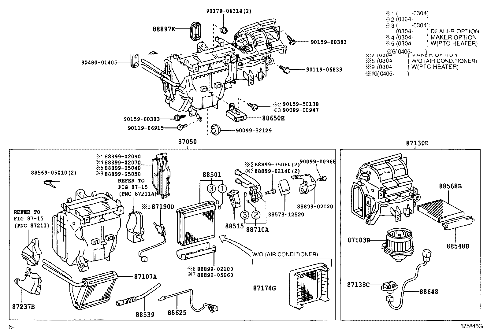 87107-02110 UNIT SUB-ASSY, HEATER RADIATOR product image