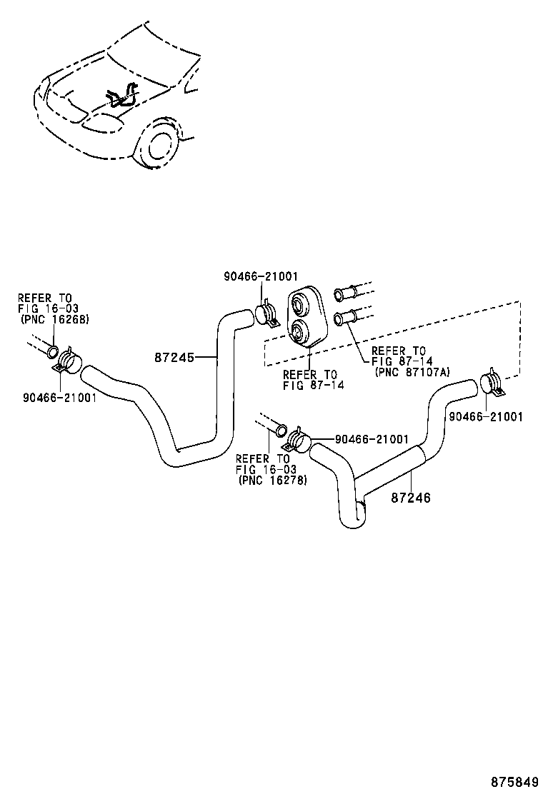 87245-1E330 HOSE, HEATER WATER, INLET product image