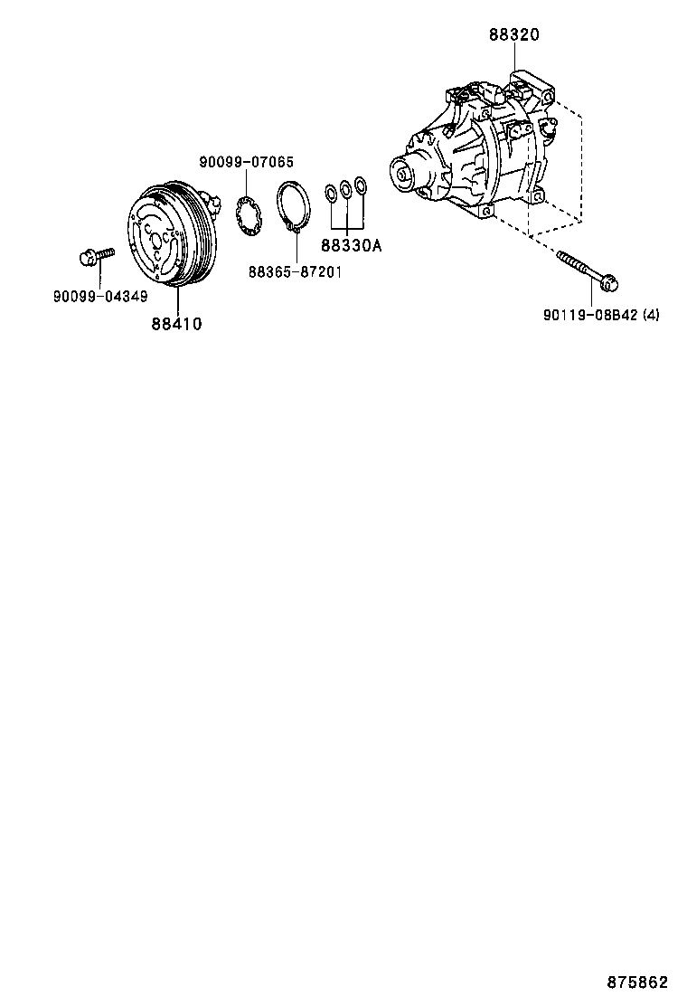 88403-1A020 HUB SUB-ASSY, MAGNET CLUTCH product image