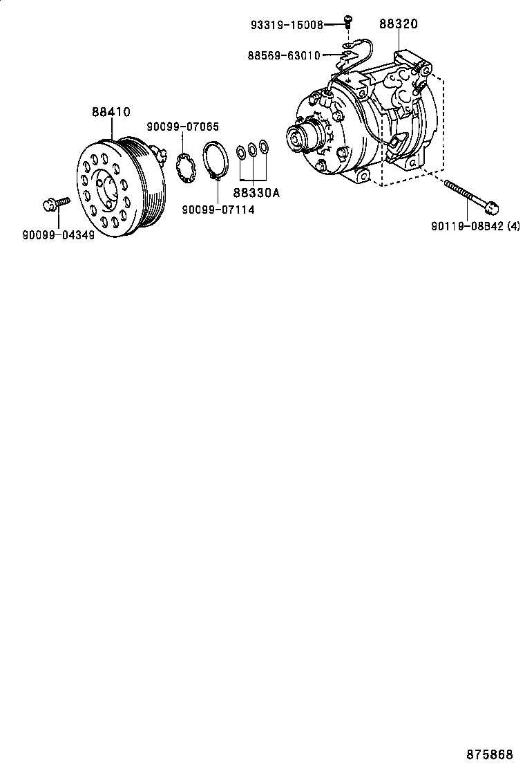 88320-35710 COMPRESSOR ASSY, COOLER product image