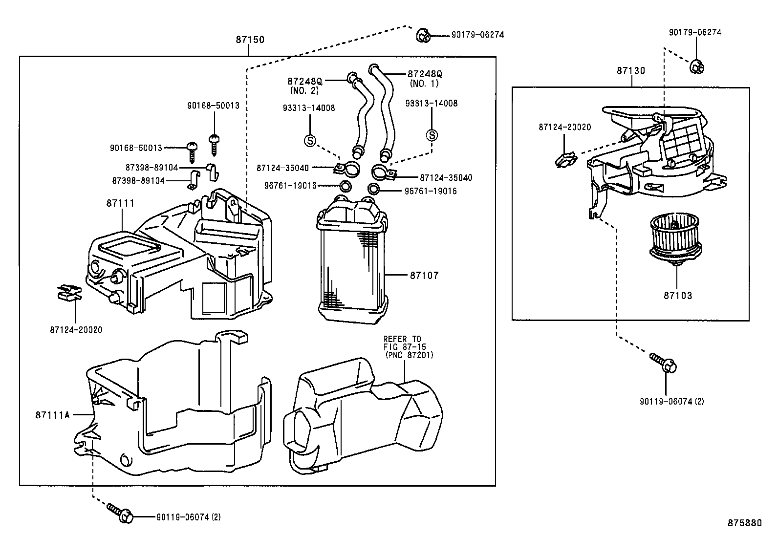 87111-35290 CASE, HEATER product image