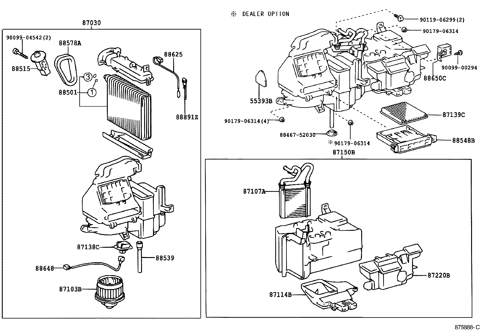 87150-52111 RADIATOR ASSY, HEATER product image
