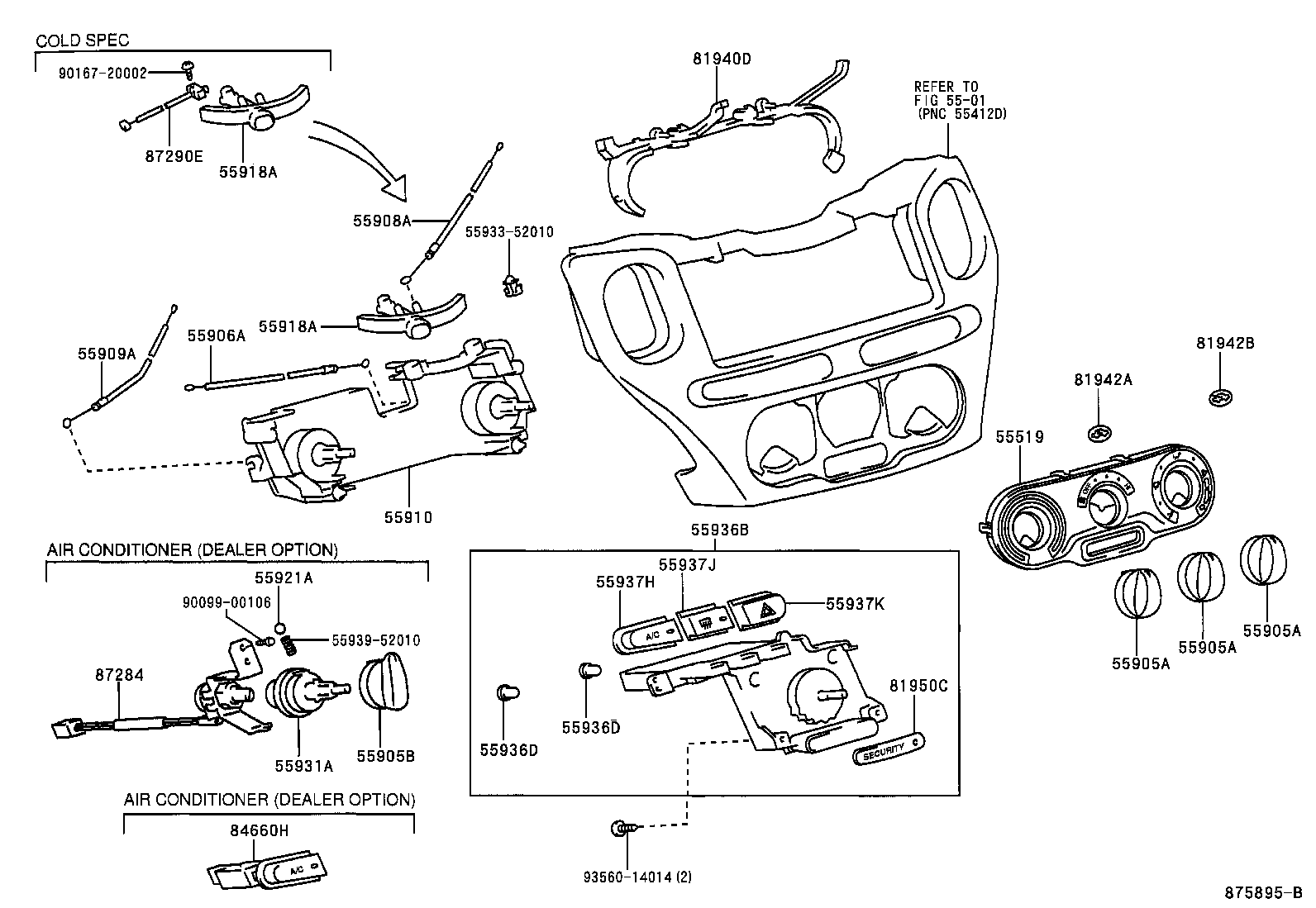 55844-52030 DUCT, HEATER TO REGISTER, NO.2 product image