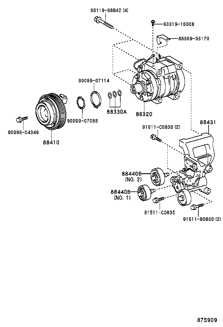 88410-35440 CLUTCH ASSY, MAGNET product image