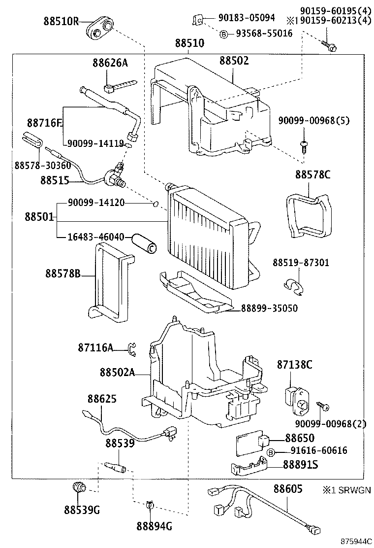 88605-35360 HARNESS SUB-ASSY, COOLER WIRING, NO.1 product image