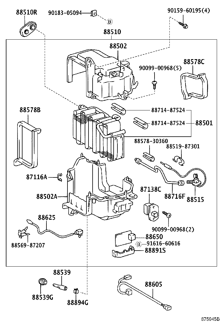 88515-35010 VALVE, COOLER EXPANSION product image