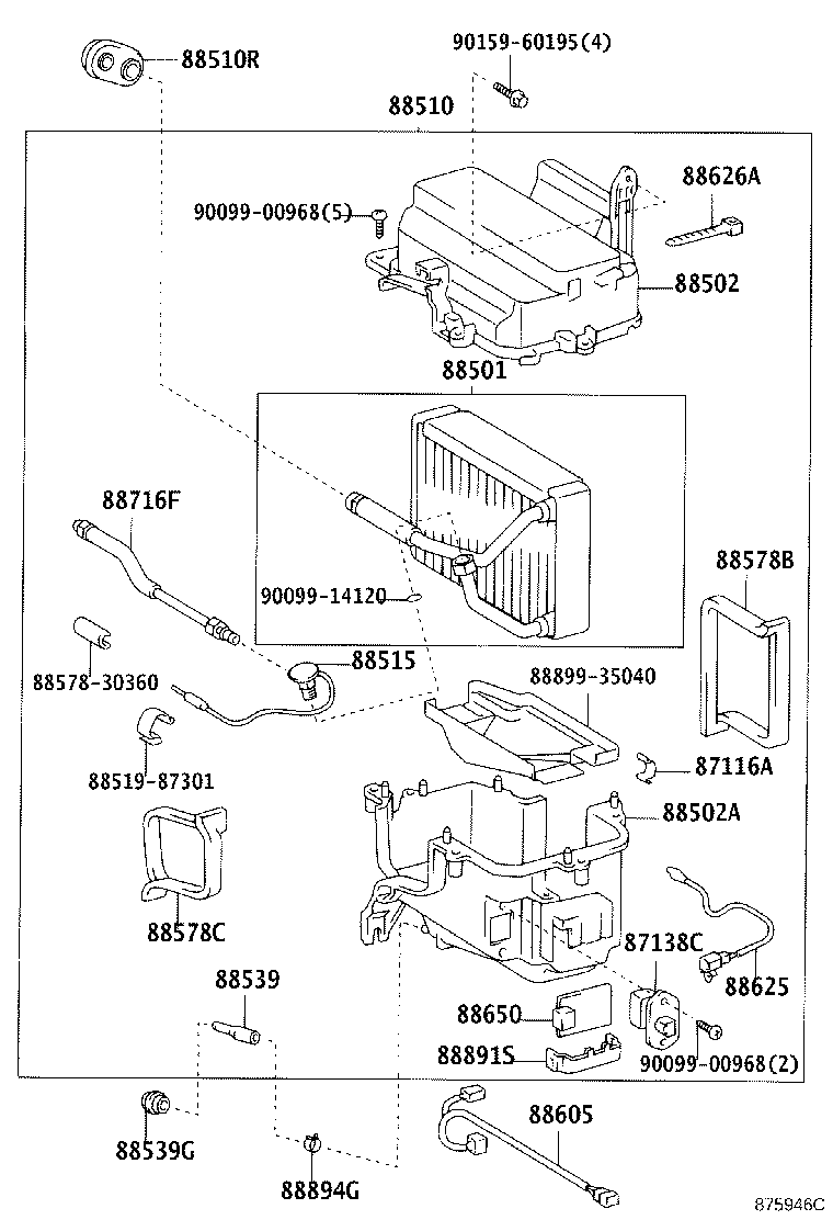 88515-35010 VALVE, COOLER EXPANSION product image