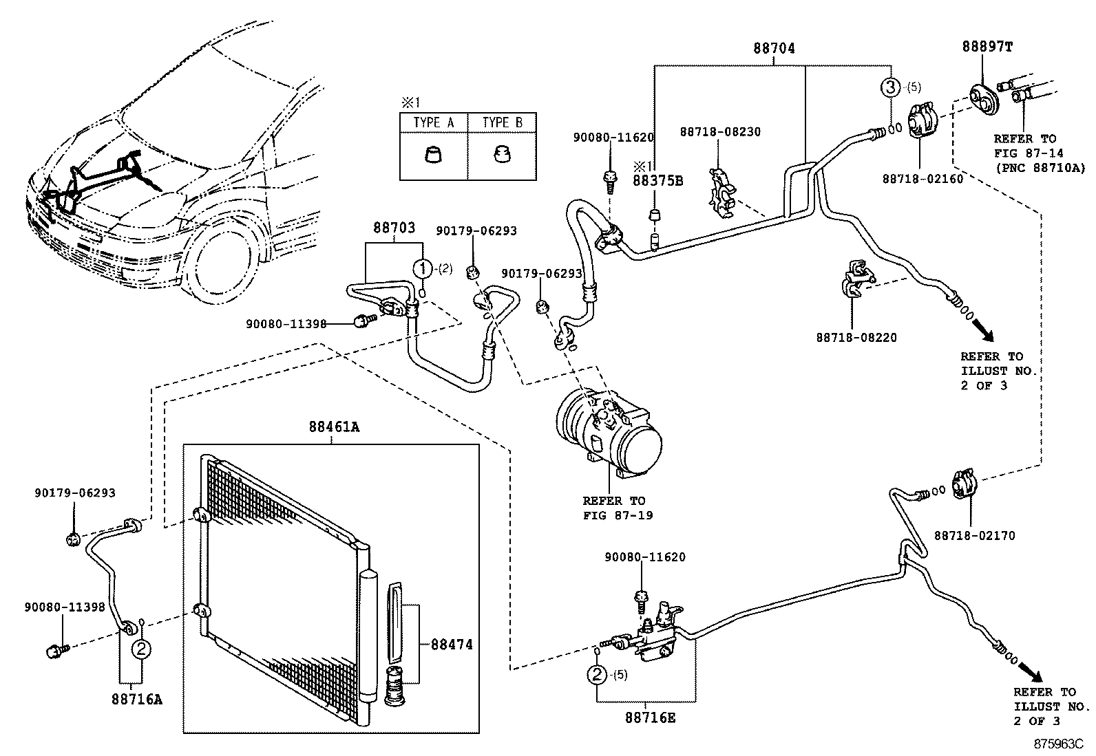 Toyota 88461-08010 CORE, COOLER CONDENSER