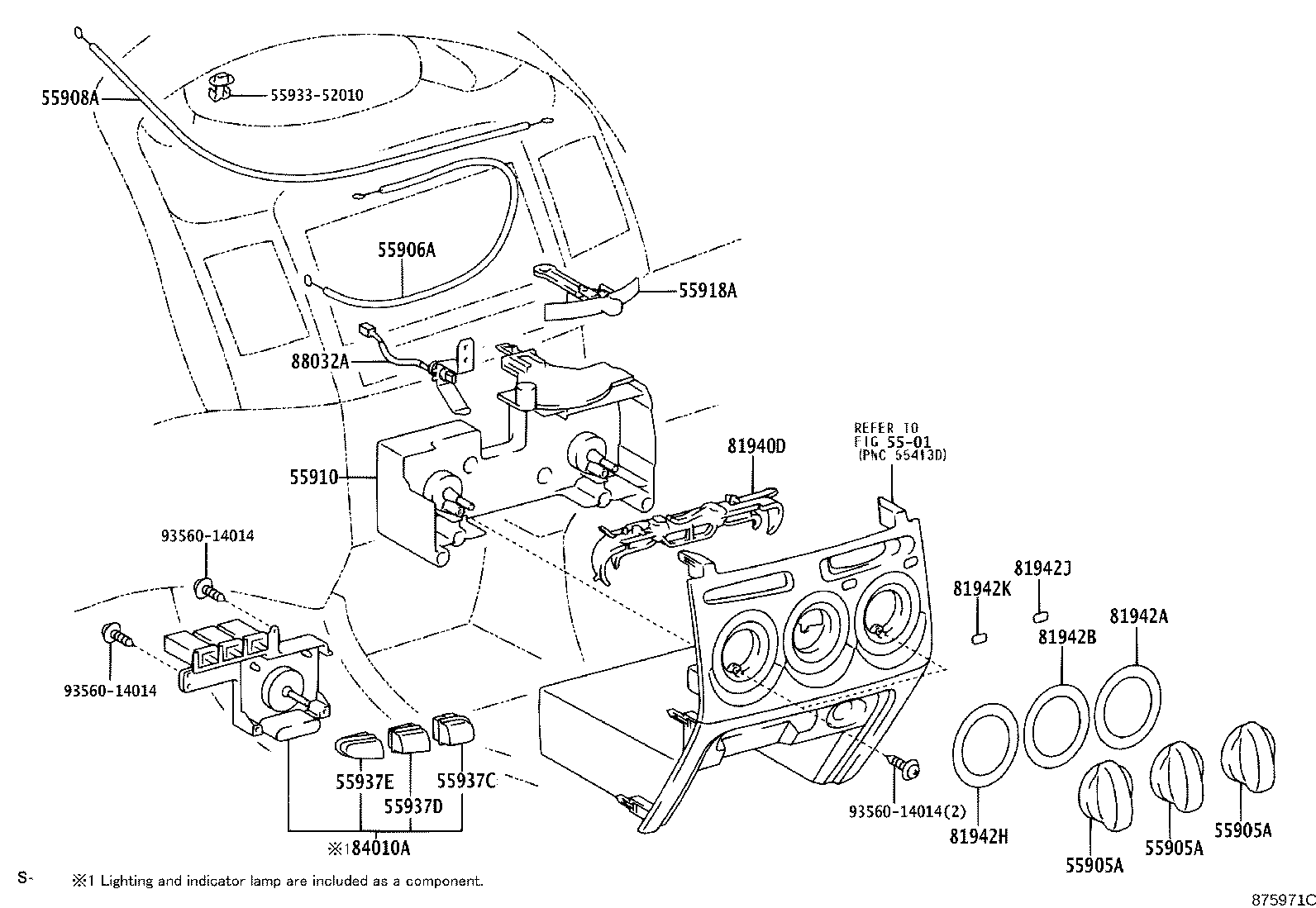 55844-0D030 DUCT, HEATER TO REGISTER, NO.2 product image