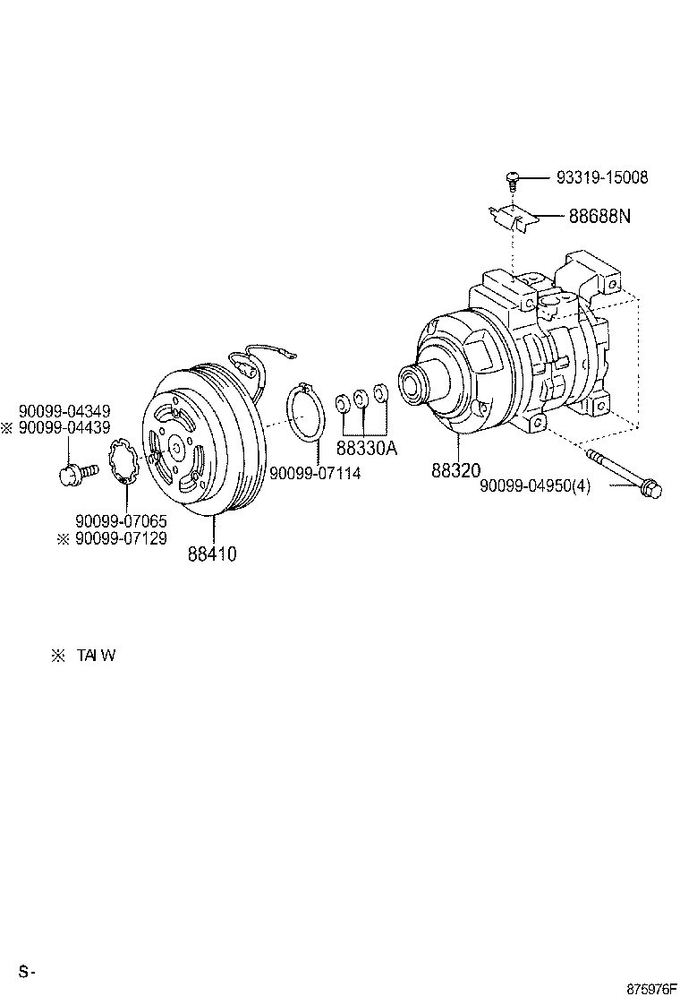 88688-0D190 BRACKET, COOLER product image