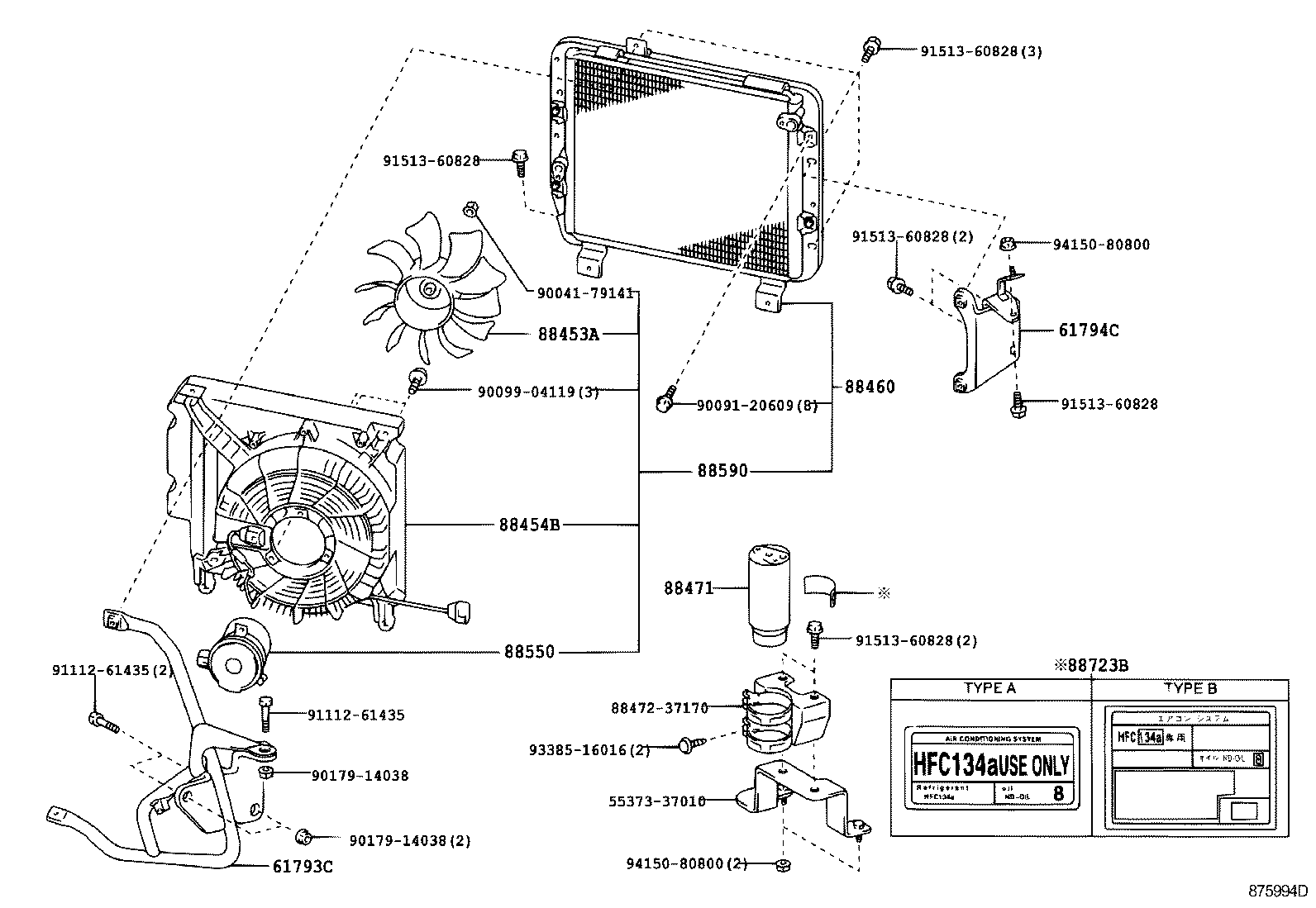 88550-37100 MOTOR ASSY, BLOWER (FOR CONDENSER) product image