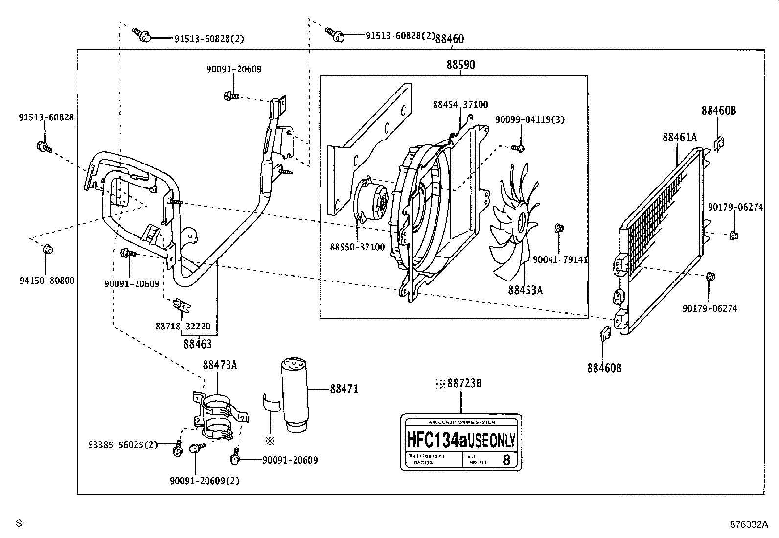 88461-25060 CORE, COOLER CONDENSER product image