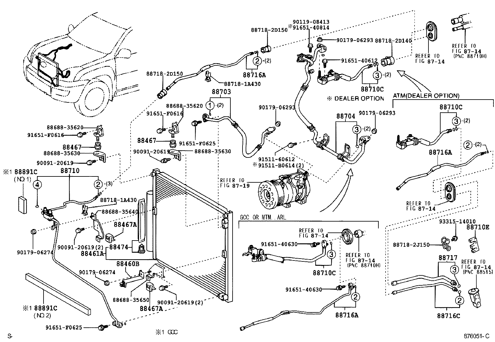 88460-60360 CORE, COOLER CONDENSER product image