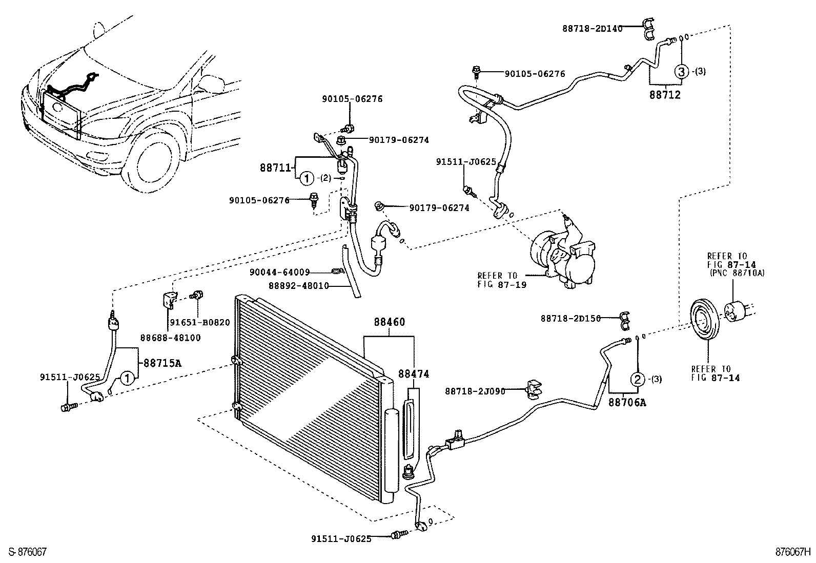 88460-48091 CONDENSER ASSY, COOLER product image