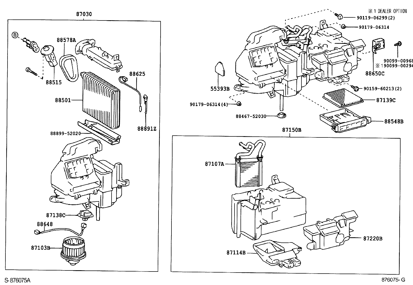 87103-52020 MOTOR SUB-ASSY, BLOWER W/FAN product image