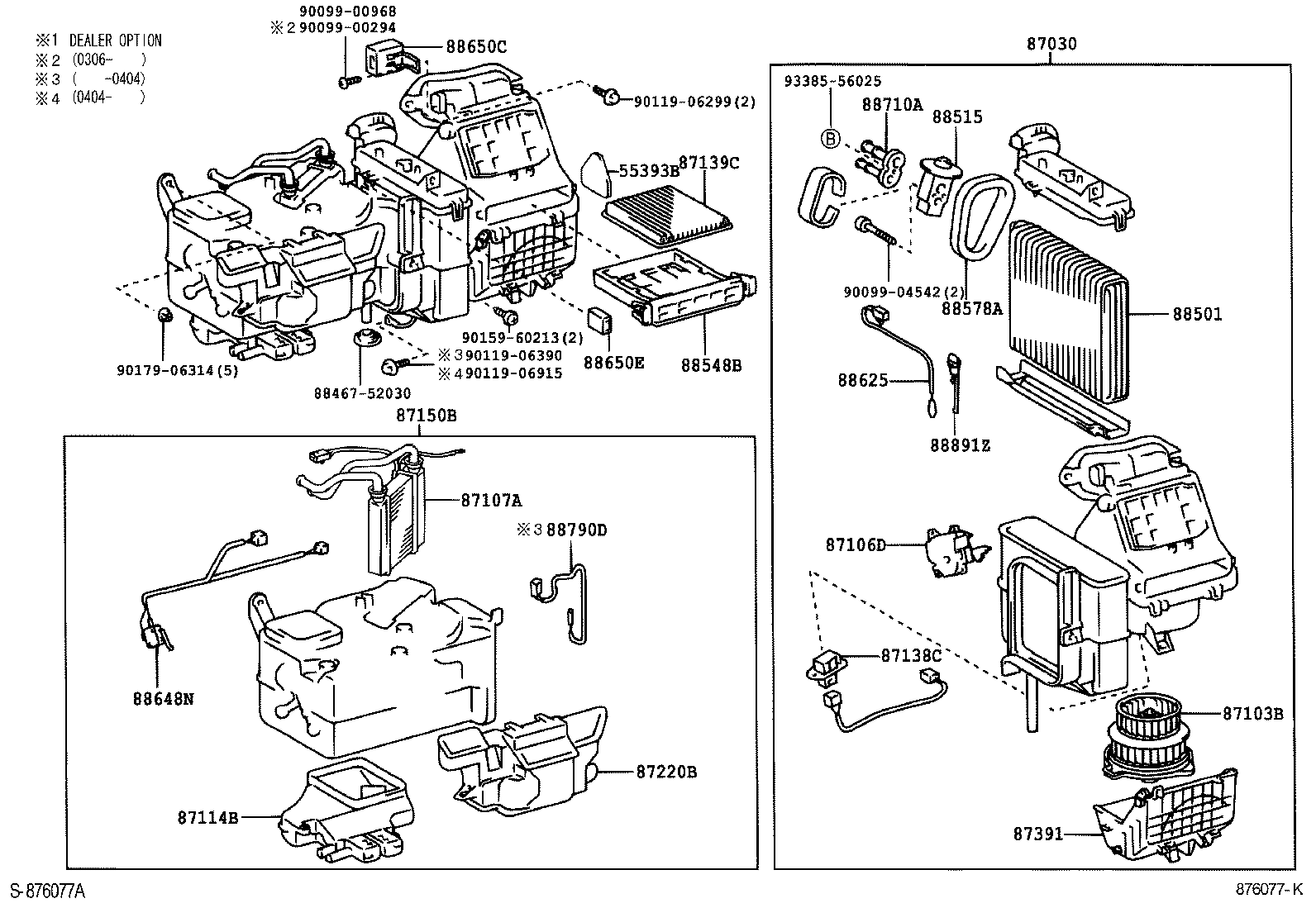 87103-52020 MOTOR SUB-ASSY, BLOWER W/FAN product image