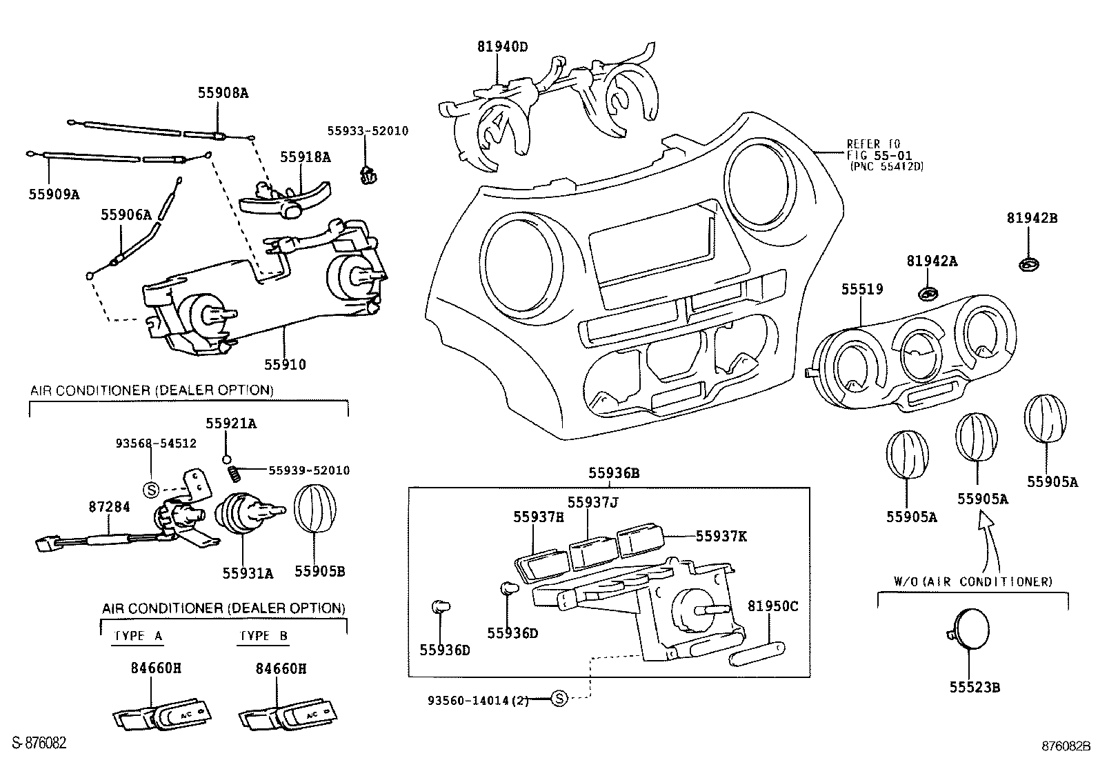55910-52070 CONTROL ASSY, HEATER OR BOOST VENTILATOR product image