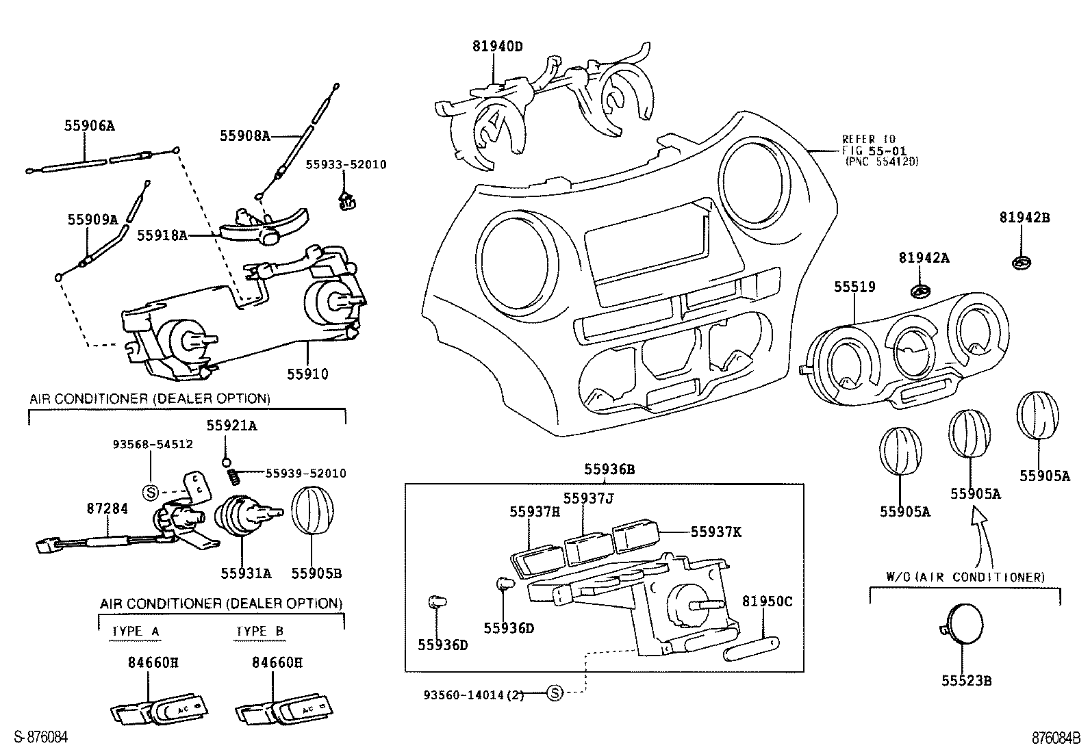 55910-52070 CONTROL ASSY, HEATER OR BOOST VENTILATOR product image