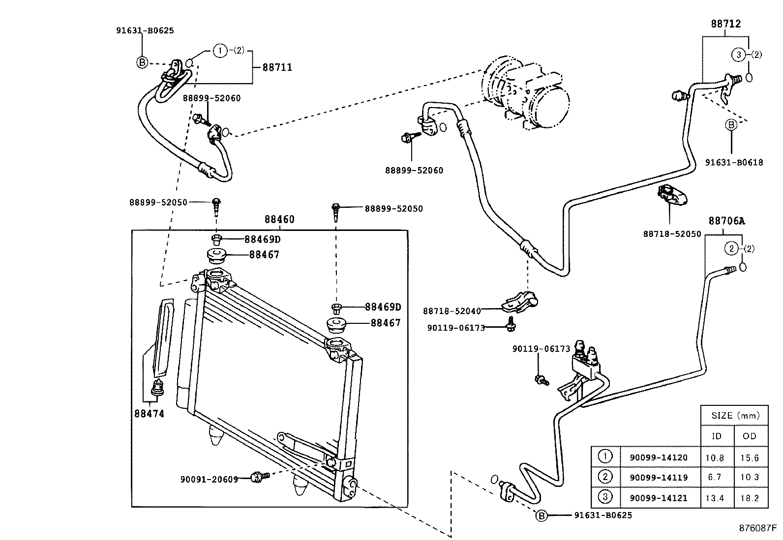 88450-52210 CONDENSER ASSY, COOLER product image
