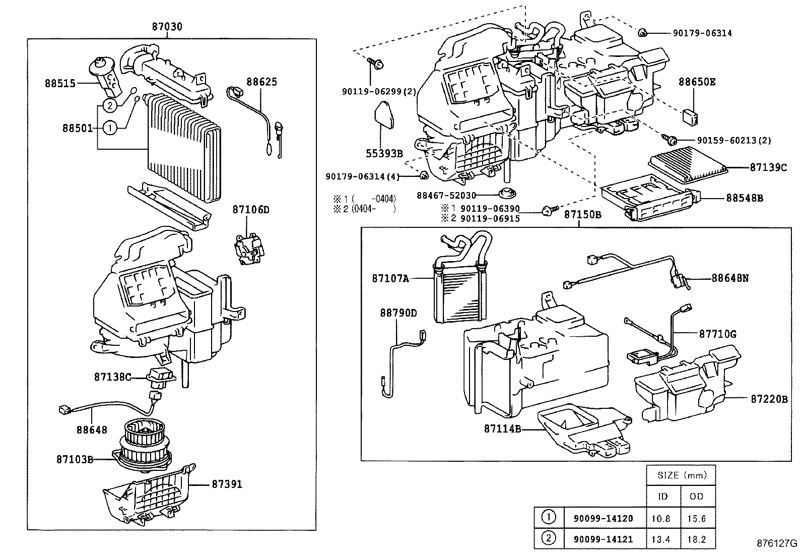 87103-52070 MOTOR SUB-ASSY, BLOWER W/FAN product image