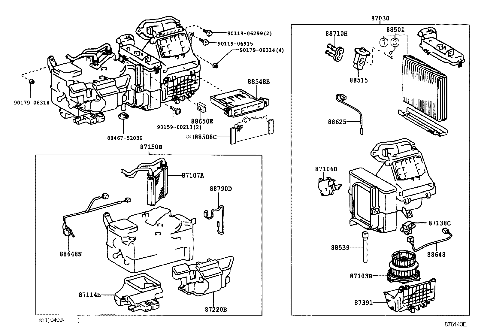 Toyota 88625-52070 THERMISTOR, COOLER, NO.1