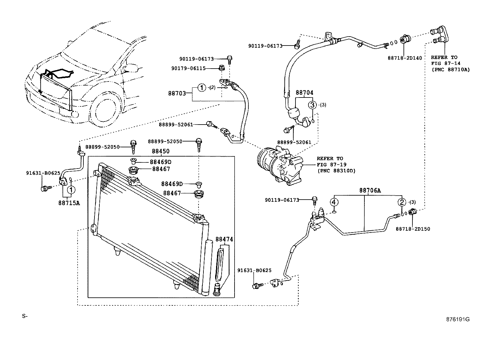 88450-52151 CONDENSER ASSY, W/RECEIVER product image