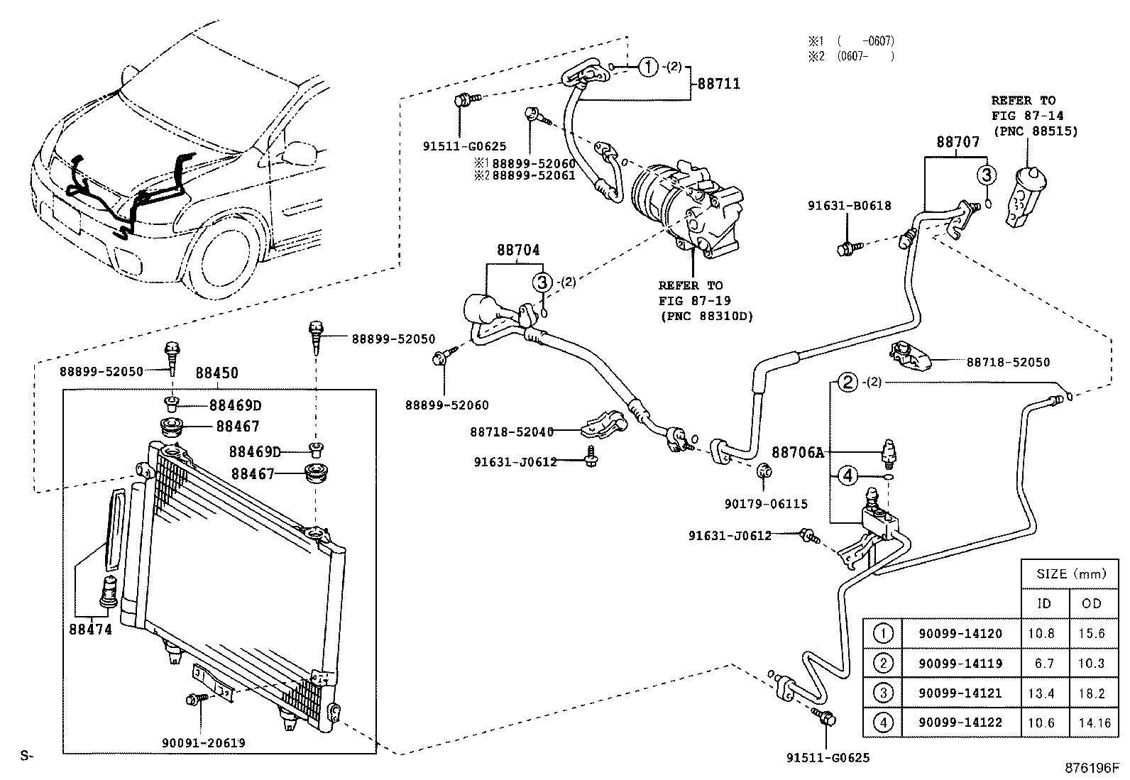 88704-46040 HOSE SUB-ASSY, SUCTION product image