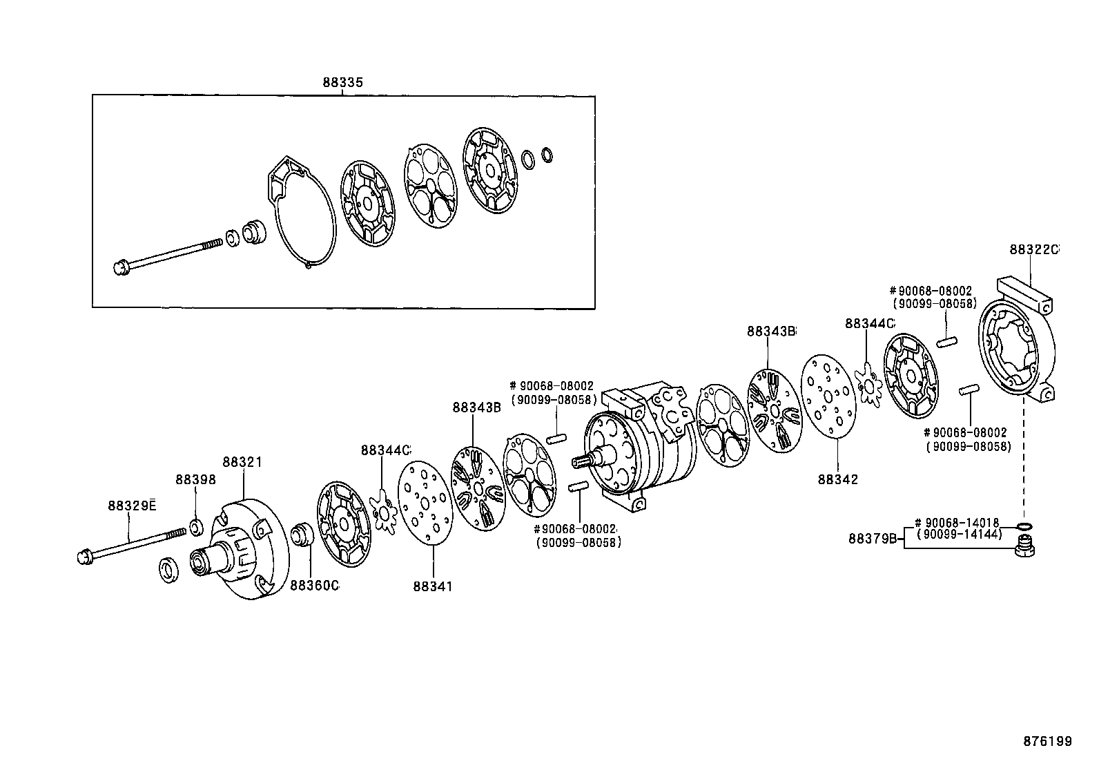 88341-0C010 PLATE, FRONT VALVE product image