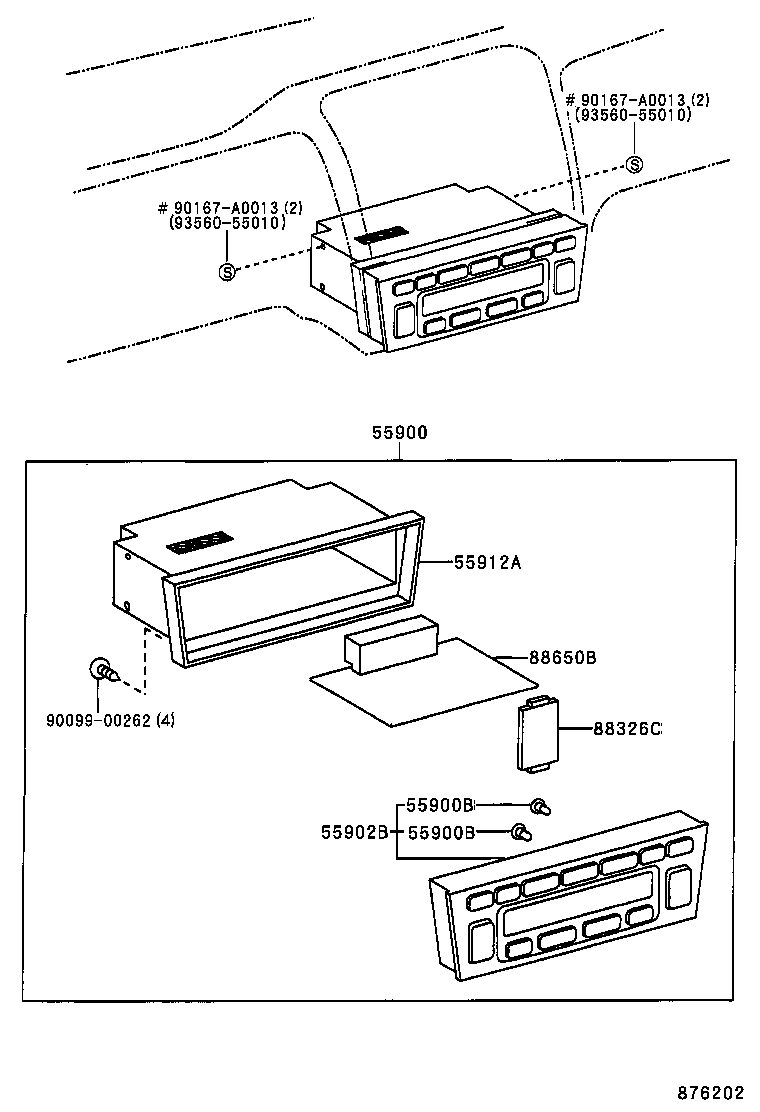 55902-07060 CONTROL SUB-ASSY, HEATER product image