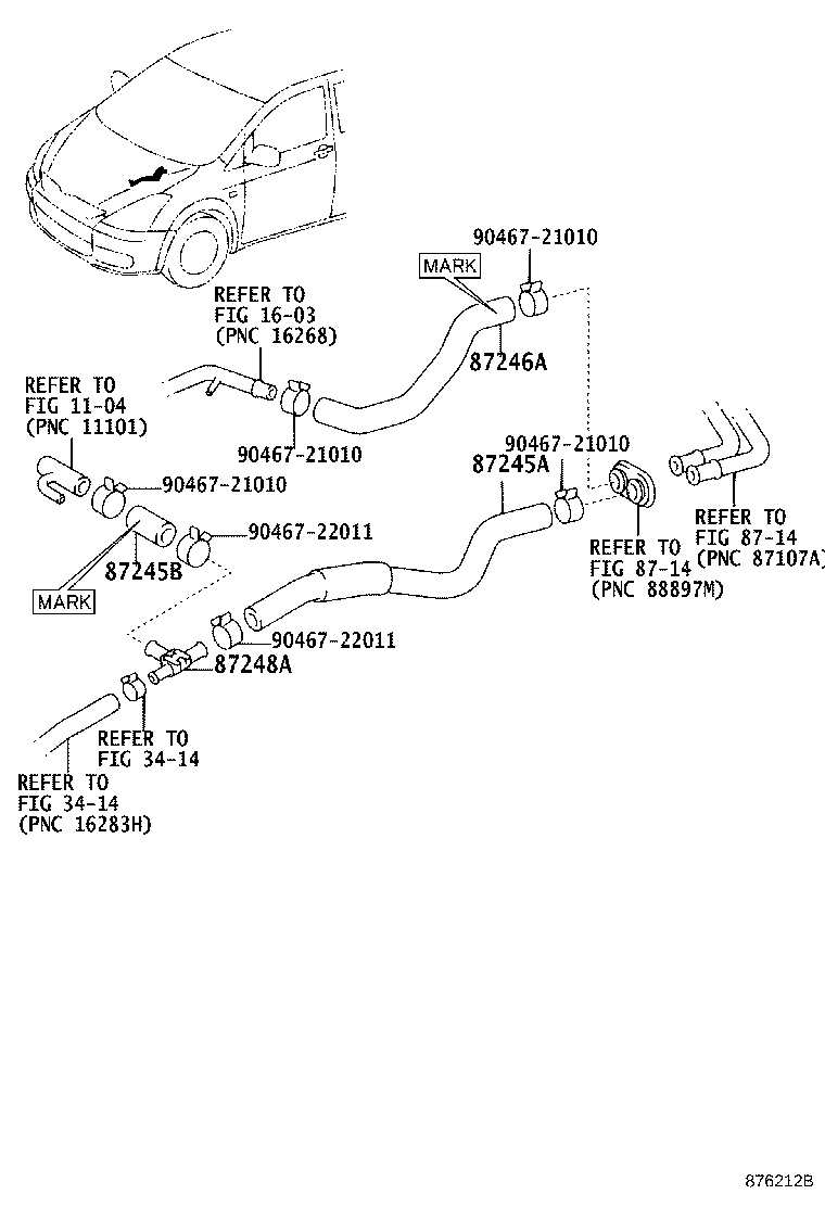 87245-2D632 HOSE, HEATER WATER, OUTLET A product image