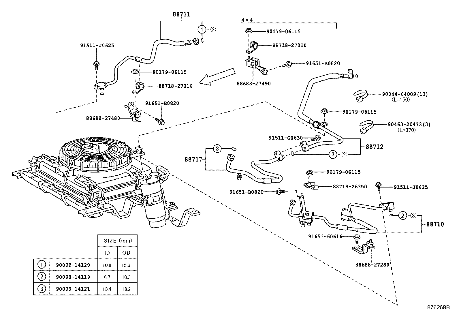 88461-27030 CORE, COOLER CONDENSER product image