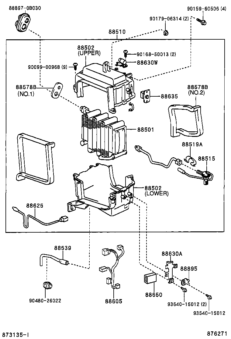88515-0B010 VALVE, COOLER EXPANSION product image
