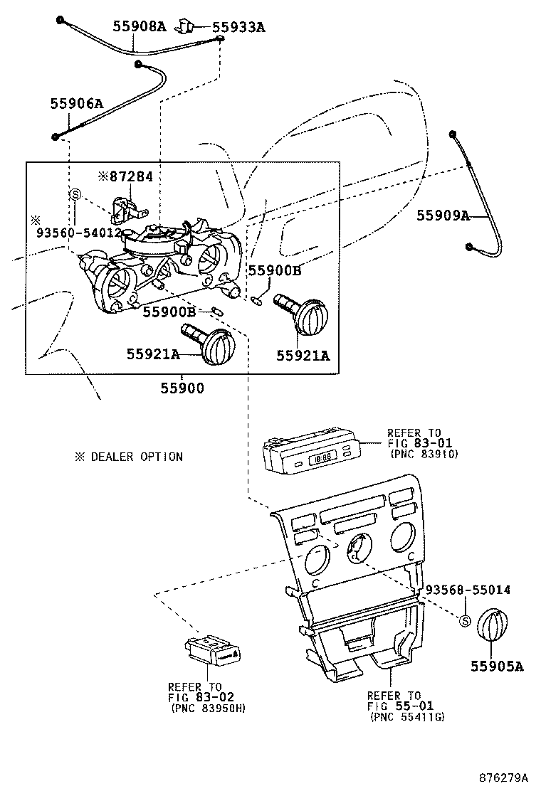 55846-02060 DUCT, HEATER TO REGISTER, NO.4 product image