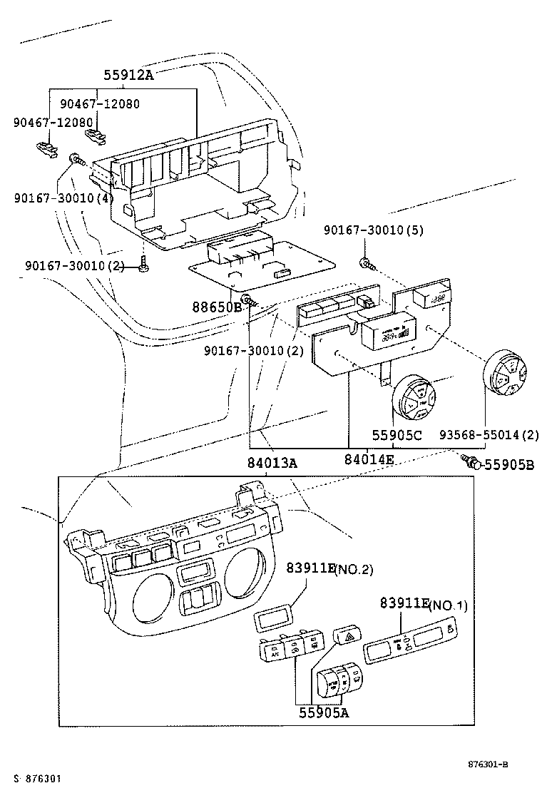 55844-42050 DUCT, HEATER TO REGISTER, NO.2 product image