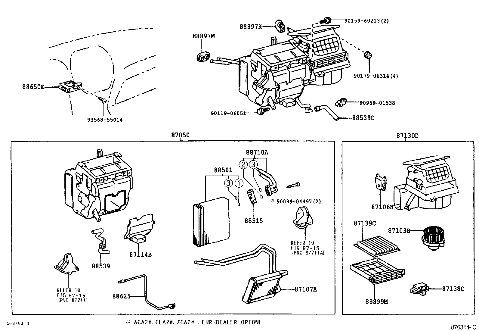 87050-42100 RADIATOR ASSY, AIR CONDITIONER product image